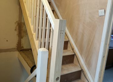 Stairs installed