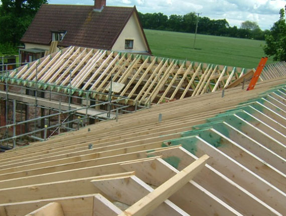 Hand cut roof at stoke as he