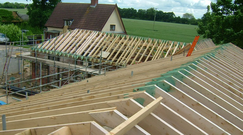 Hand cut roof at stoke as he